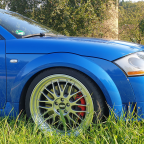 TT (8N) Roadster 3.2 Quattro, EZ 04/2006, sprintblau, KW V3, BBS LM 147 (8,5 J x 19 H2 ET 25), Hankook Ventus S1 Evo 3