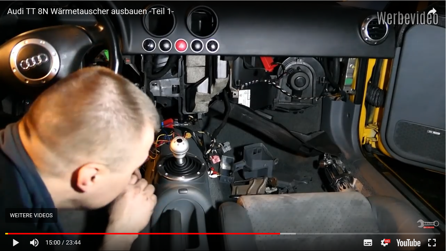 Audi TT Schrauber Video: Tausch des Wärmetauschers